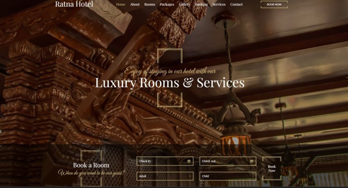 Website Design and Development Price for Resorts